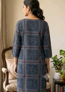 Stylish Blue Printed Kurta