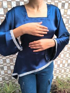 Y2k Corset Assymetrical Festive Kurti💙