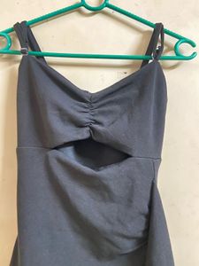Chic Black Mini Dress . size - S