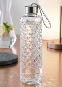 Elegant Embossed Glass Tumbler