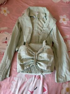 ,sage 3 piece co ord set for women