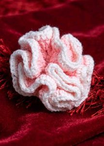 Handmade Crochet Flower Hair Scrunchie