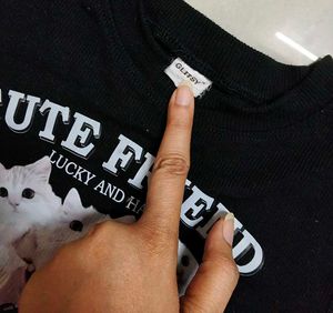 Cute Cat Graphic T-Shirt