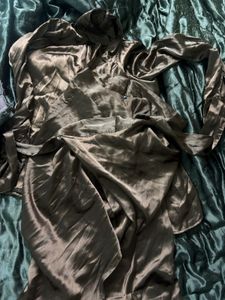 Chic Brown Shirt Dress with Tie Waist