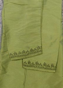 Men's Lime Green Embroidered Kurta