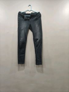Charcoal Black Monkey Wash Jeans