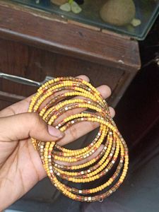 Boho Beaded Coil Bracelet