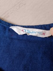 Blue Embroidered Kurta