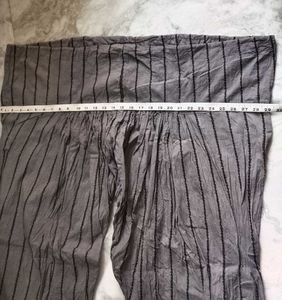 Grey Striped Patiala salwar Pants