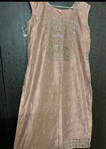 Embellished Silk Kurta