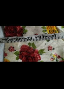 Floral print saree with blouse