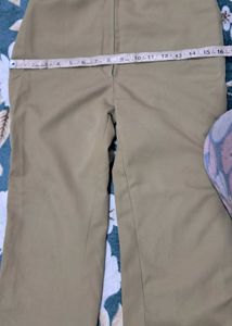 Khaki Straight Leg Pants