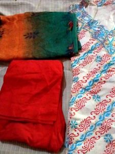 Embroidered Kurta Set with Dupatta size XXL