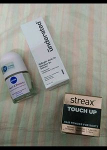 Streax Touch up,Underated Serum &amp; Nivea Roll-on