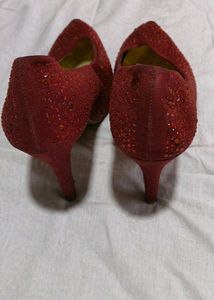 Red Sparkle High Heels | Size 39 |