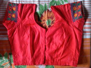 Embroidered Silk Saree