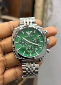 Emporio Armani Green Chronograph Watch