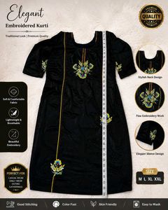 Women’s Black Velvet Look Embroidered Patiala Salw