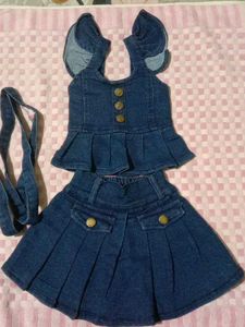 cute baby girls skirt and top
