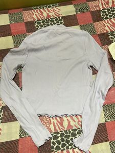 Light Purple Lettuce Hem Top