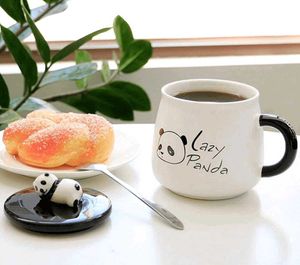Panda Mug with Lid &amp; Spoon