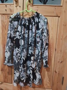 Floral Print Tunic Top