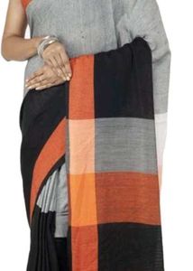 Stylish Checked Saree