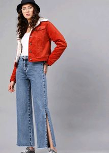 Vintage Acid Wash Wide Leg Jeans