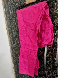 Elegant White Kurta with Pink Sleeves sets
