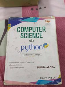 Computer Science with Python Textbook Class XII