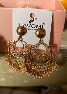 Elegant Jhumka &amp; Chandbali Earrings Set