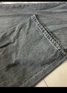 Grey Wide Leg Jeans