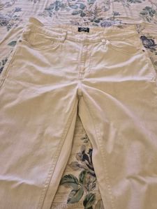 Cream Wrangler Jeans