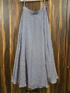 Embroidered Blue Indo western dress