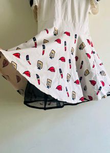Fun Print Cute Mini' Dress