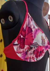 Tropical Floral Bikini Top