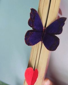 Butterfly &amp; Heart Bookmarks
