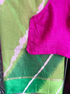 Vibrant Tie-Dye Saree