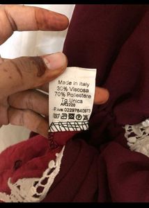 Maroon Lace Y2K jumpsuit