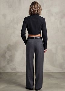 🖤 H&amp;M Divided Ultra-Cropped Black Button-Up Shirt