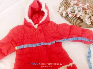 Cute Red Kids Puffer Jacket