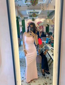 Pink Maxi bodycon Dress