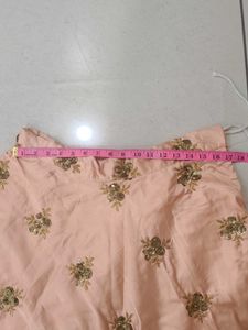 Beautiful Peach Embroidered chaniya