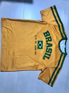 fitted Retro Brasil jersey