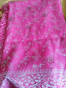 Beautiful BabyPink Saree with Swarovski work