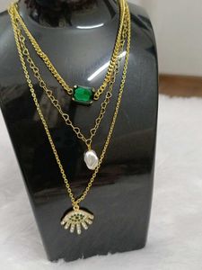 Layered Evil Eye Necklace
