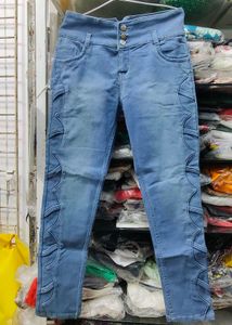 Stylish Light Blue Denim Jeans