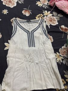Boho Embroidered Sleeveless Top