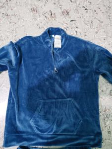Velvet Tracksuit Set - Blue