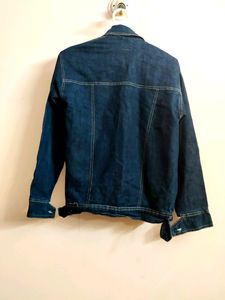 women's premium denim jacket blue
